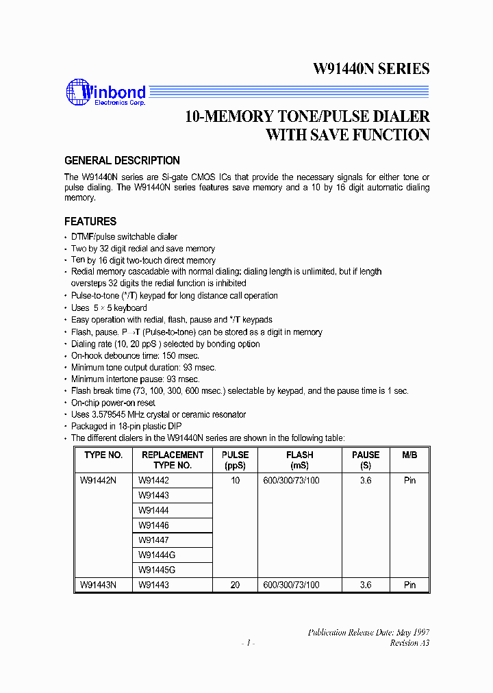 W91440N_52810.PDF Datasheet