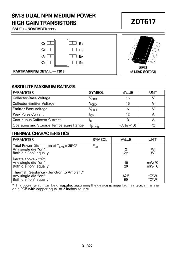 ZDT617_73644.PDF Datasheet