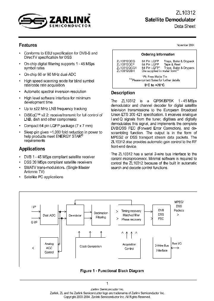 ZL10312_41632.PDF Datasheet