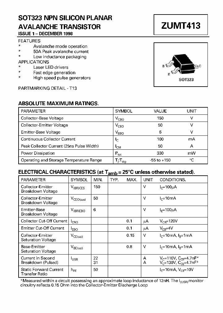 ZUMT413_41902.PDF Datasheet