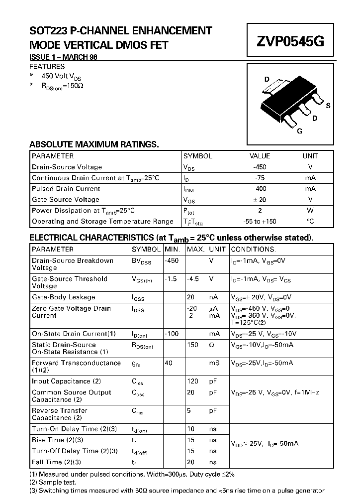 ZVP0545G_55093.PDF Datasheet