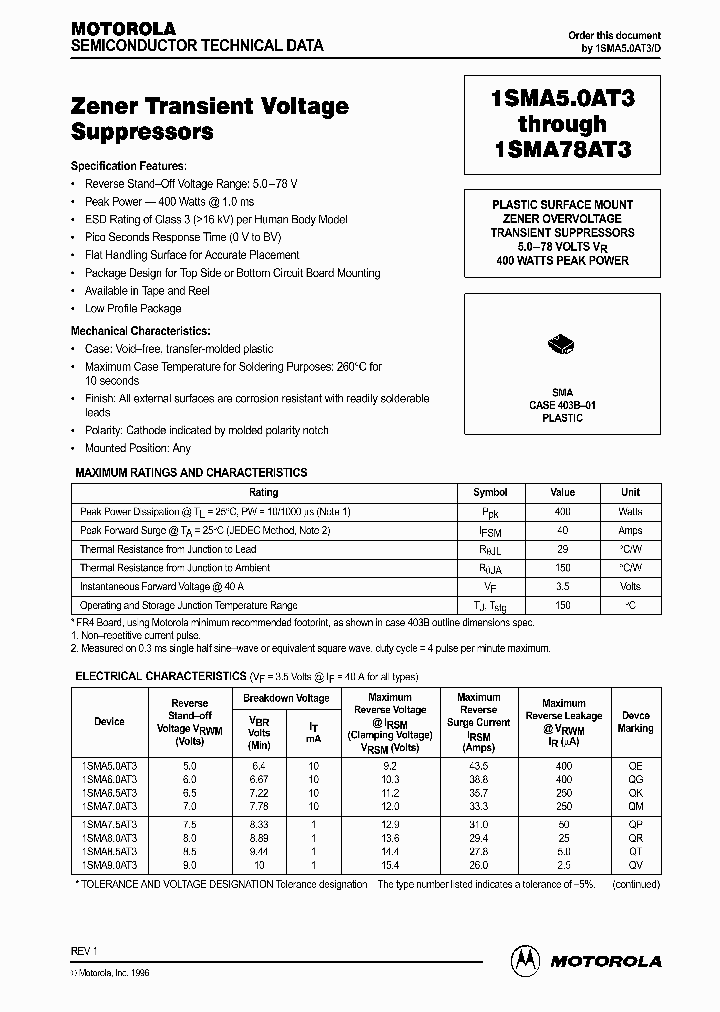 1SMA45AT3_260209.PDF Datasheet