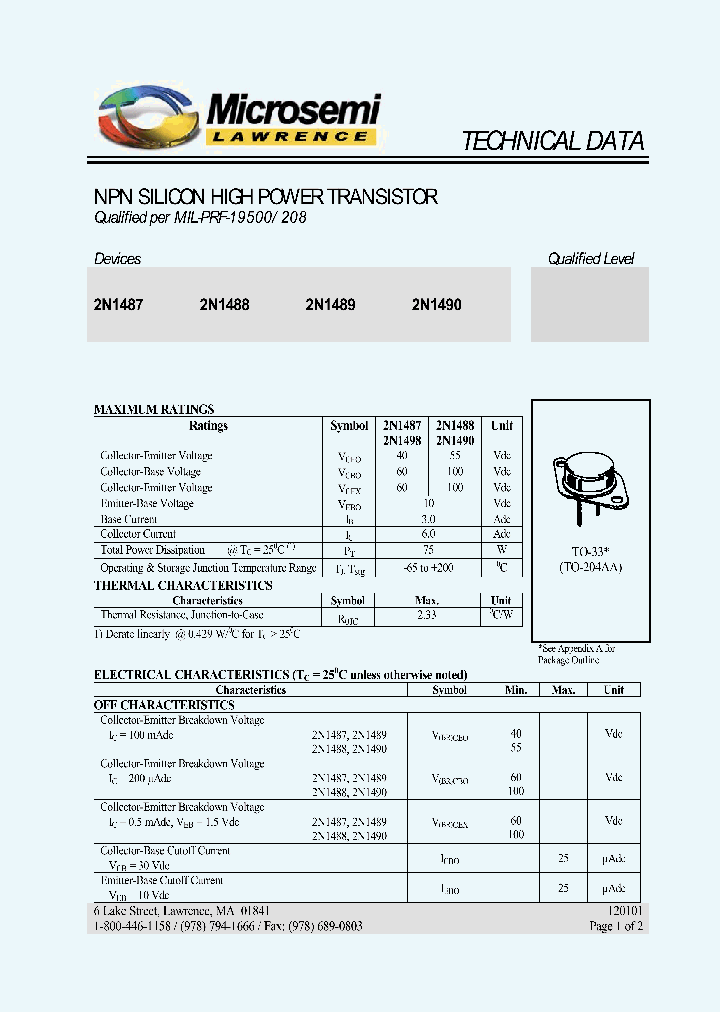 2N1489_302293.PDF Datasheet