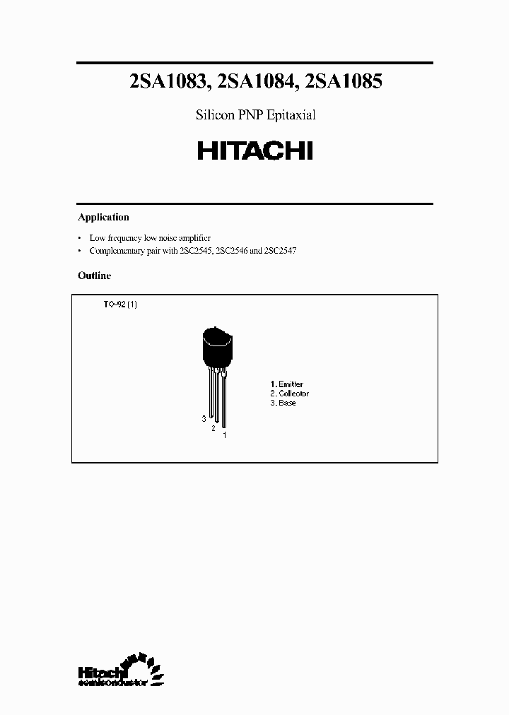 2SA10832SA10842SA1085_289100.PDF Datasheet