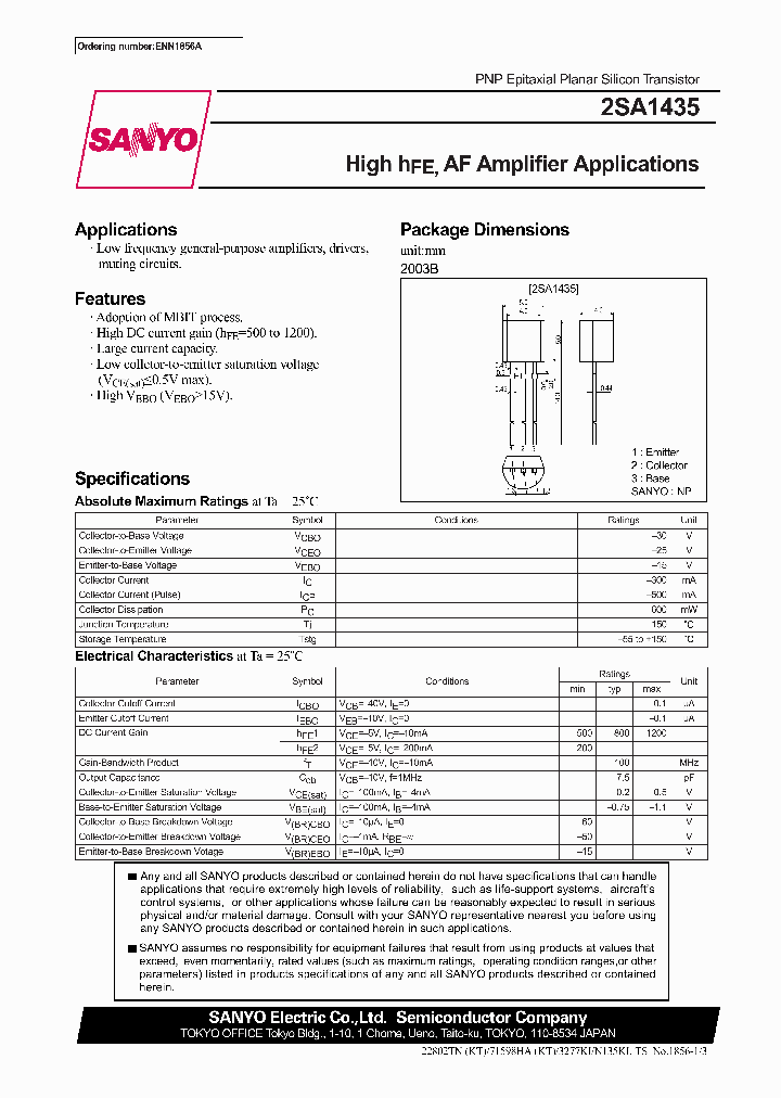 2SA1435_291735.PDF Datasheet