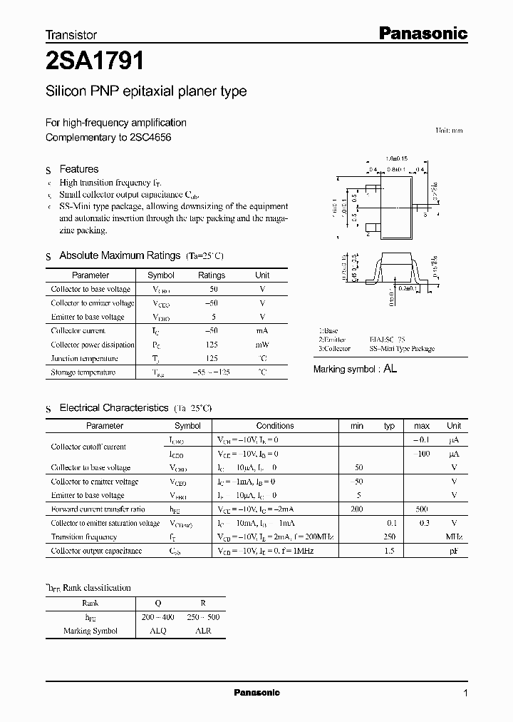 2SA1791_292984.PDF Datasheet