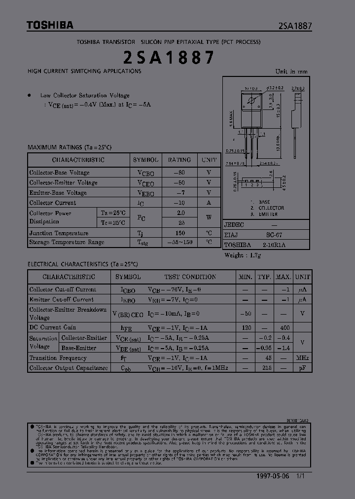 2SA1887_278233.PDF Datasheet