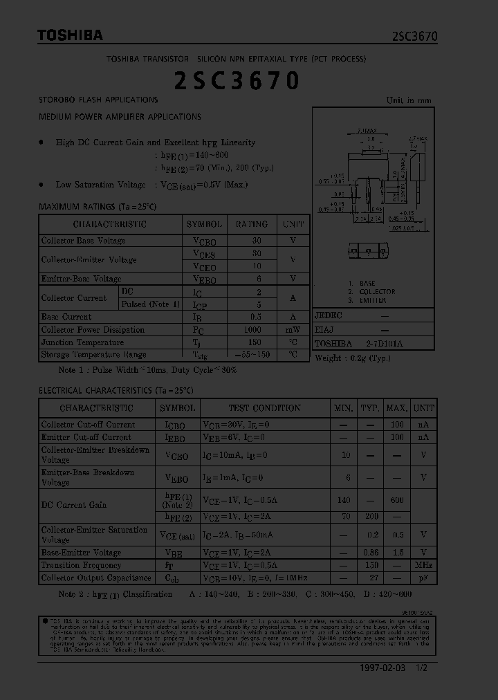 2SC3670_295216.PDF Datasheet