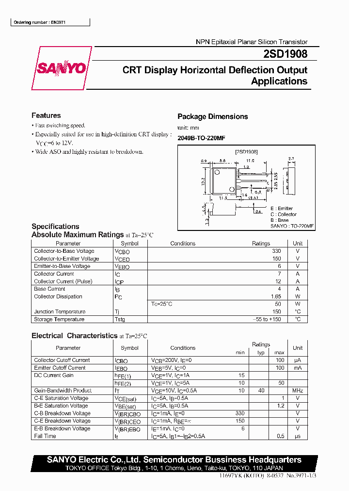 2SD1908_301221.PDF Datasheet