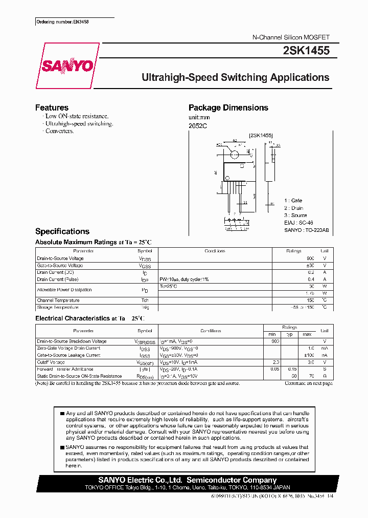 2SK1455_294124.PDF Datasheet