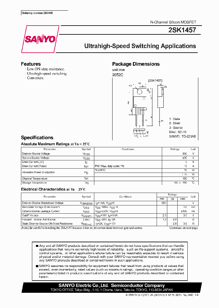 2SK1457_295071.PDF Datasheet