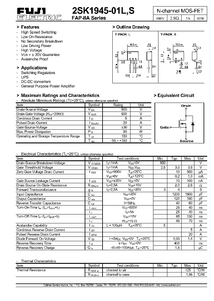 2SK1945-01_199305.PDF Datasheet