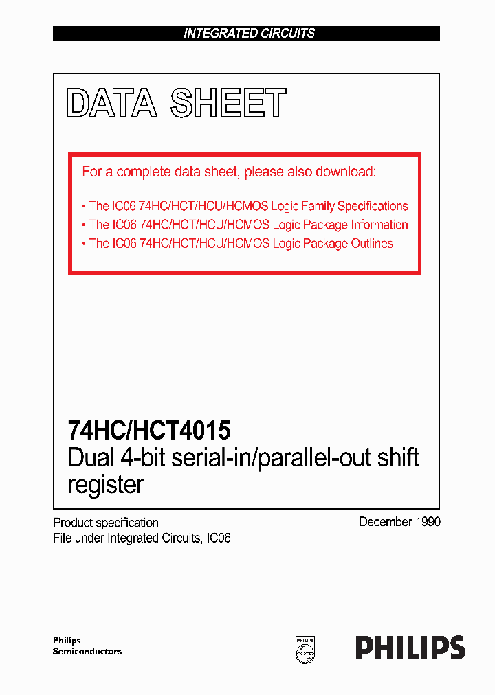 74HCHCT4015_278612.PDF Datasheet
