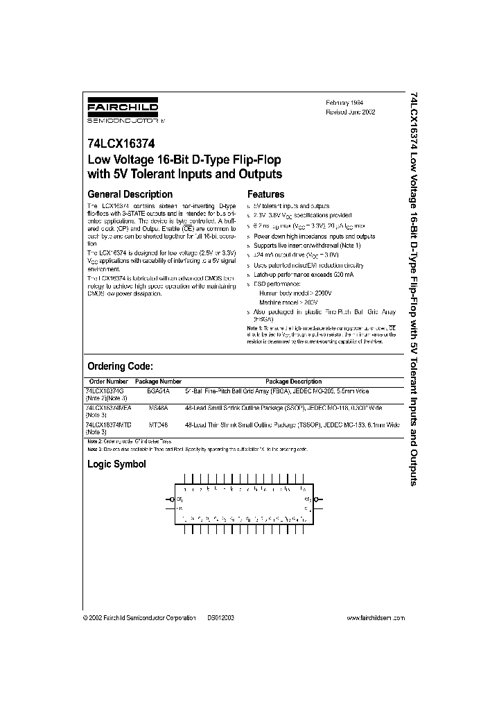74LCX16374_295619.PDF Datasheet
