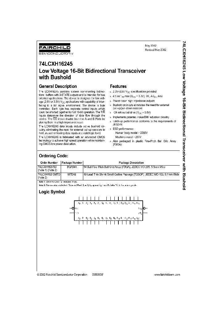 74LCXH16245_283279.PDF Datasheet
