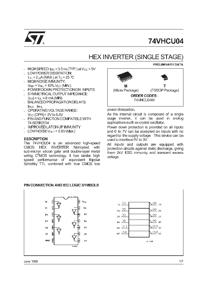 74VHCU04_20093.PDF Datasheet