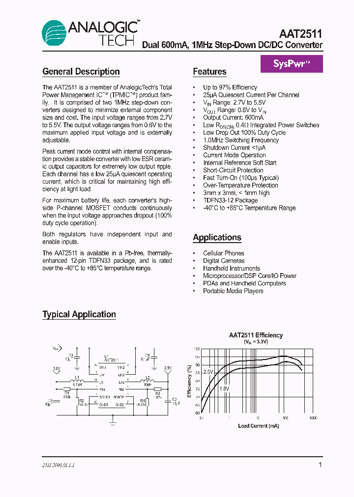 AAT2511_263367.PDF Datasheet