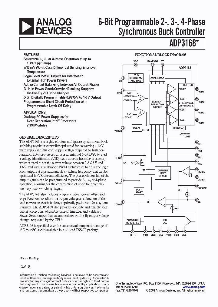 ADP3168_201644.PDF Datasheet