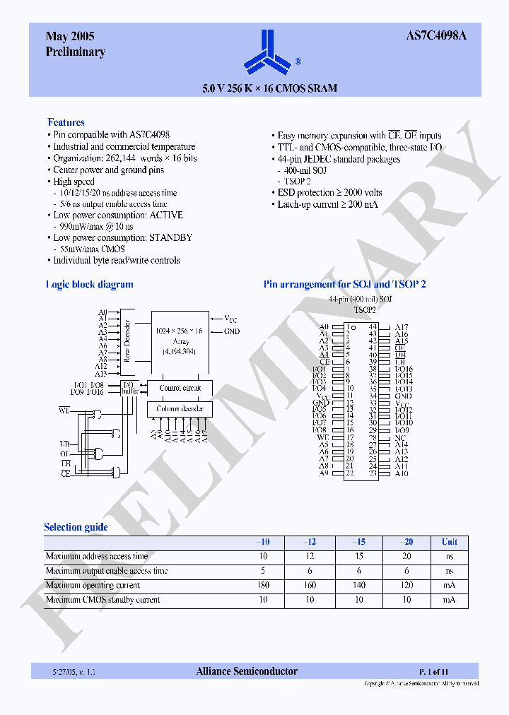 AS7C4098A_290517.PDF Datasheet