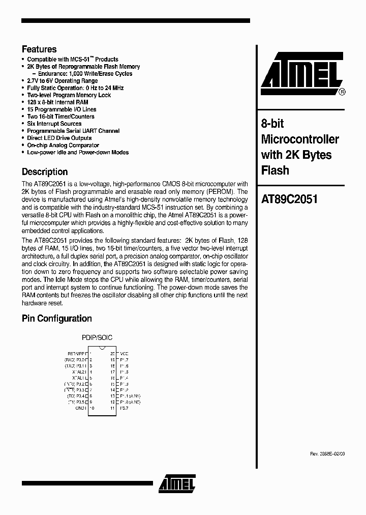 AT89C2051-24PI_276755.PDF Datasheet