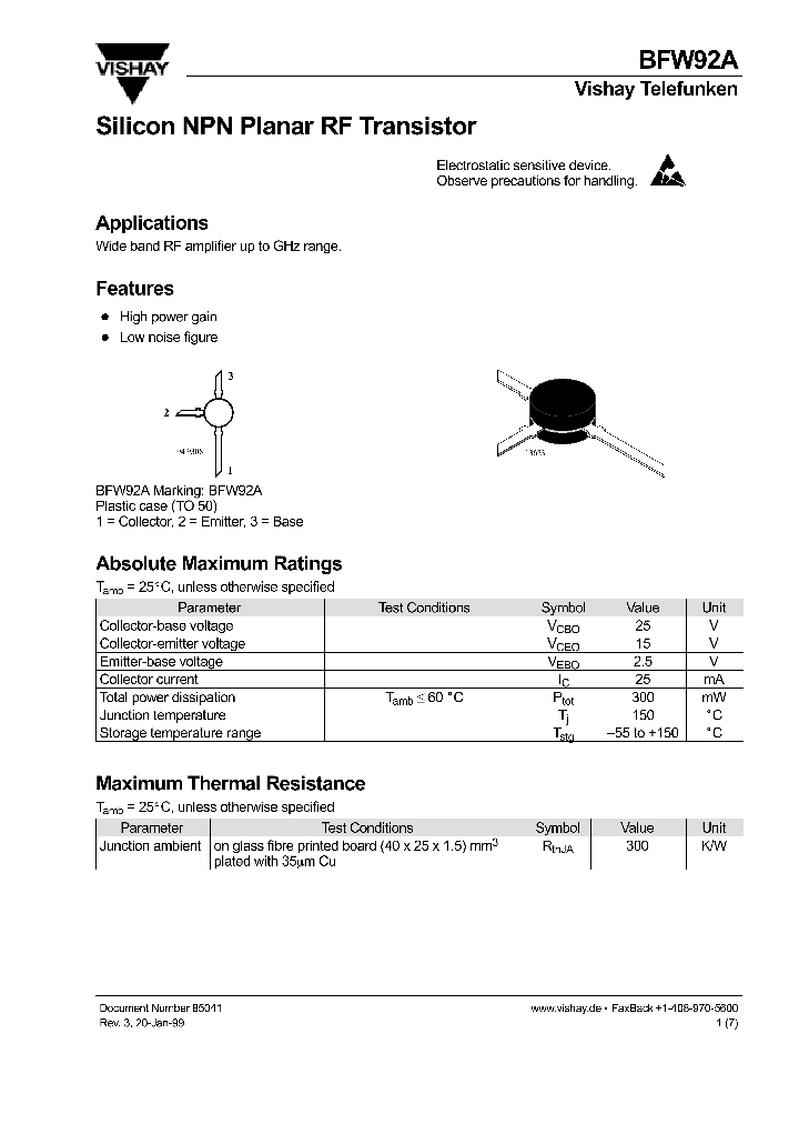 BFW92A_265193.PDF Datasheet