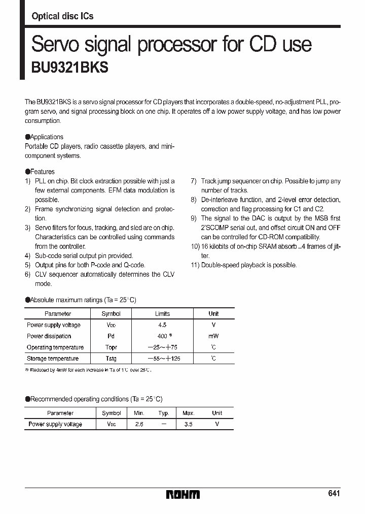 BU9321BKS_260446.PDF Datasheet