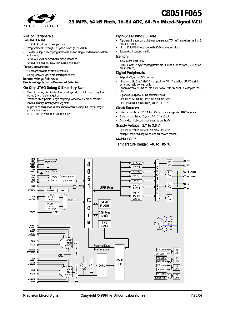 C8051F065_302595.PDF Datasheet