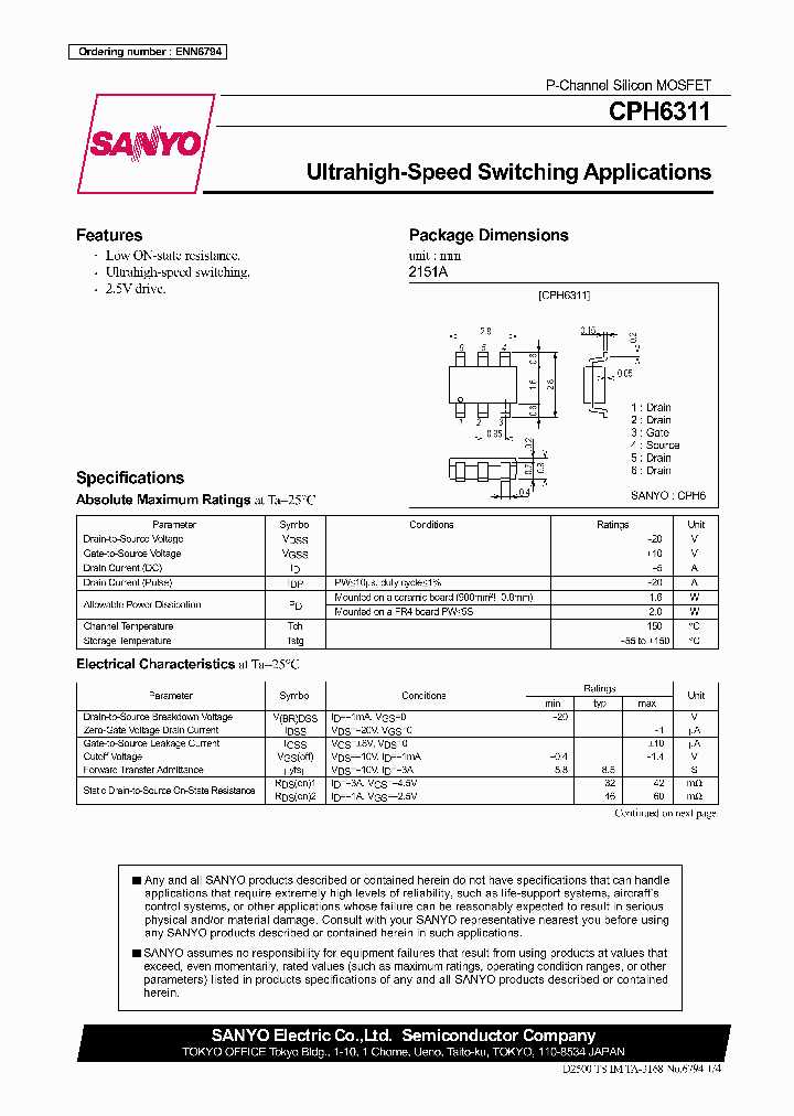 CPH6311_223954.PDF Datasheet