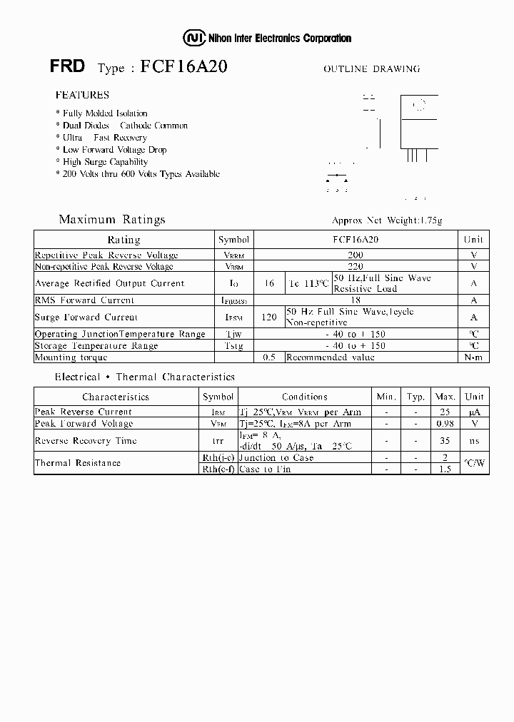 FCF16A20_303933.PDF Datasheet