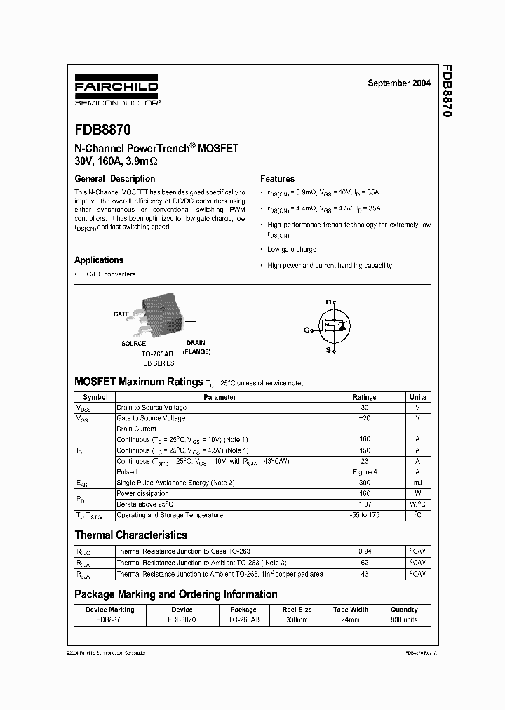 FDB8870_301507.PDF Datasheet