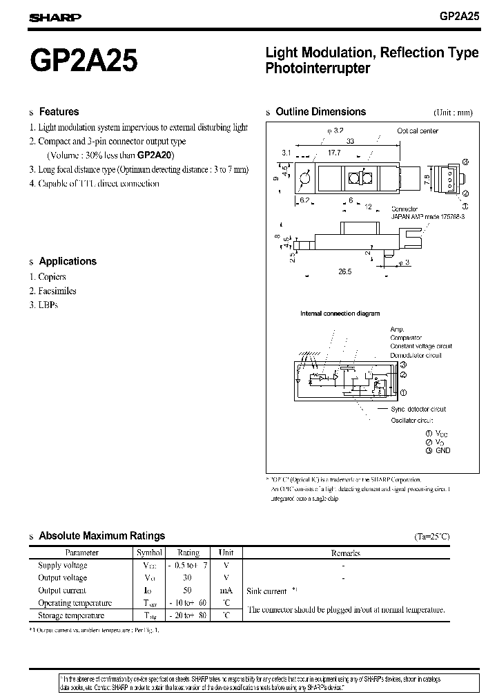 GP2A25_255511.PDF Datasheet