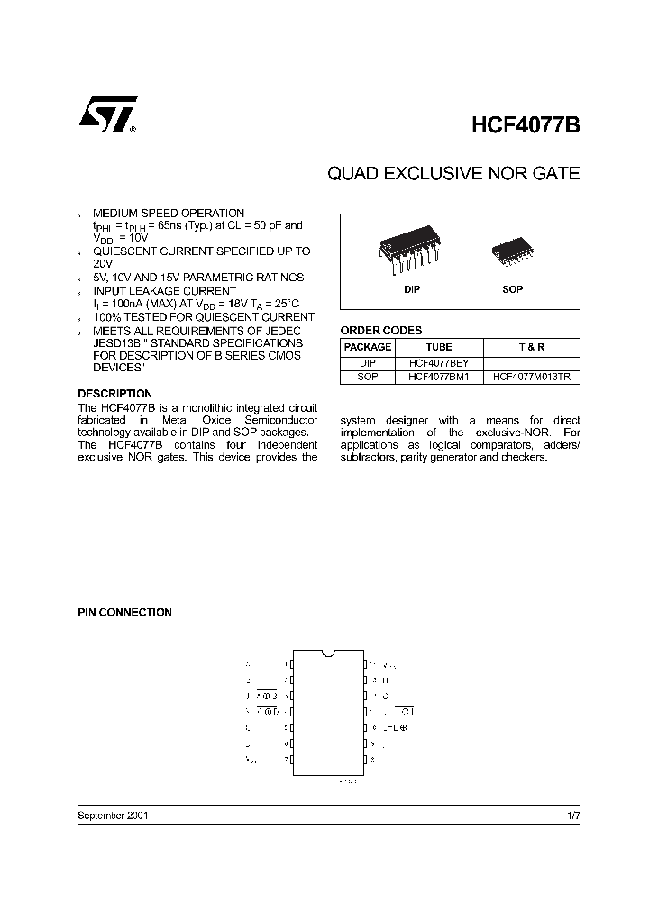 HCF4077_260135.PDF Datasheet