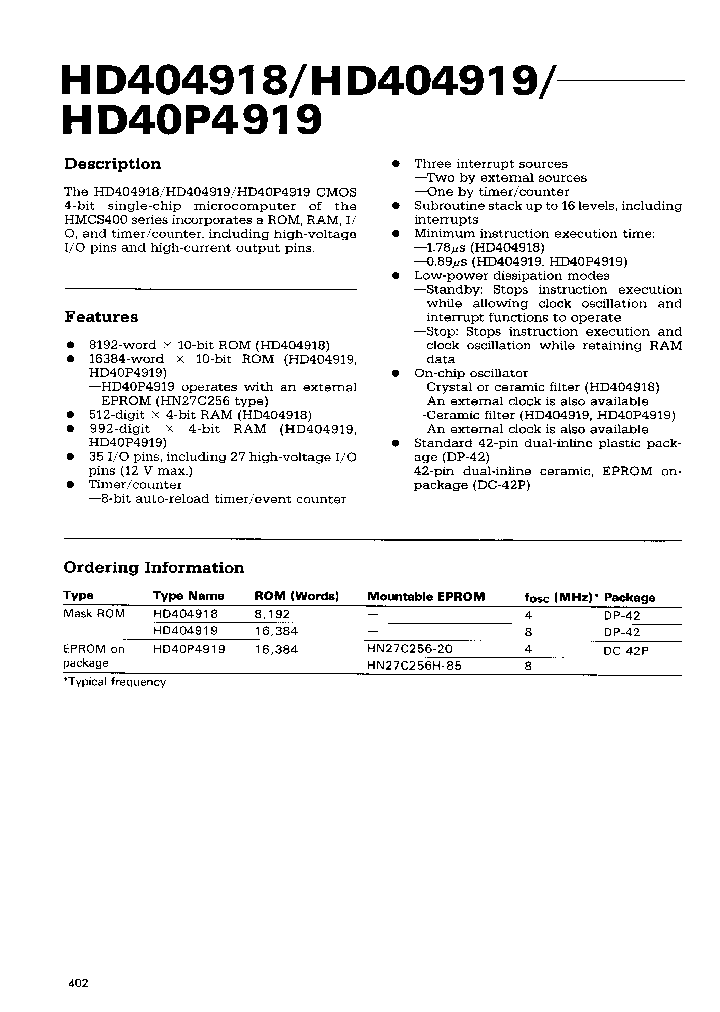 HD404918_25941.PDF Datasheet