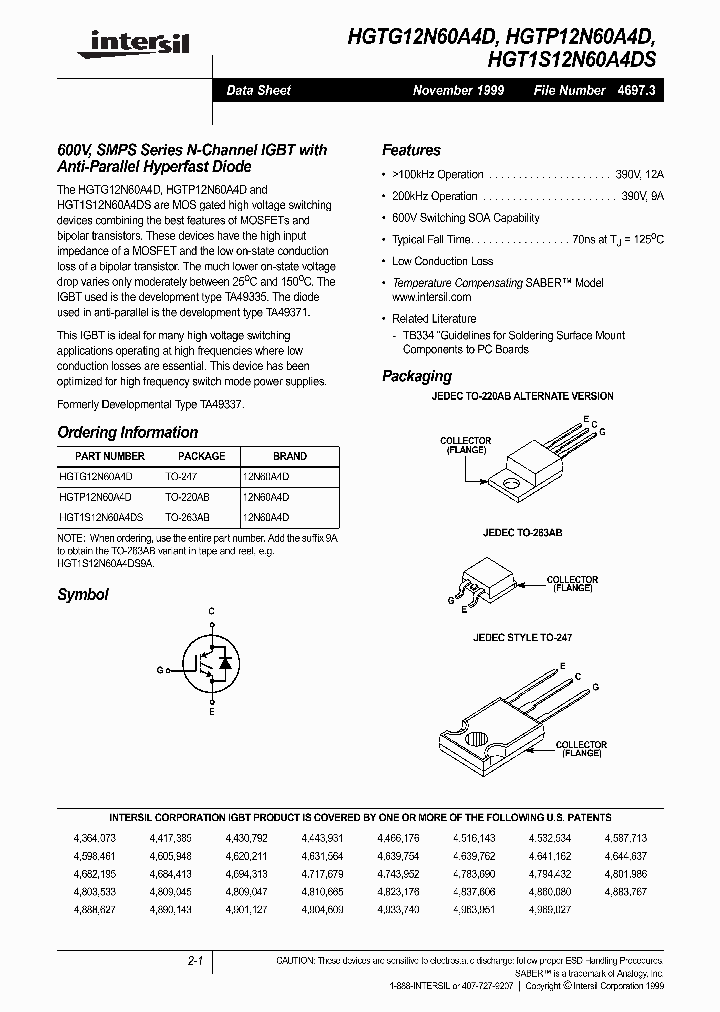 HGT1S12N60A4DS_282895.PDF Datasheet