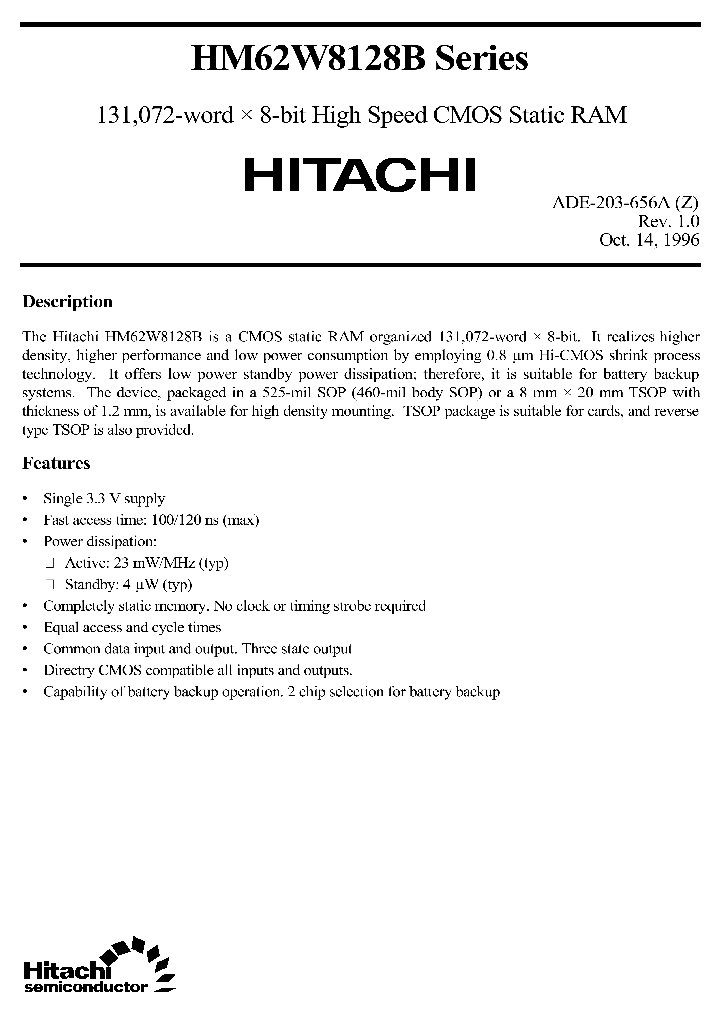 HM62W8511HSERIES_280809.PDF Datasheet