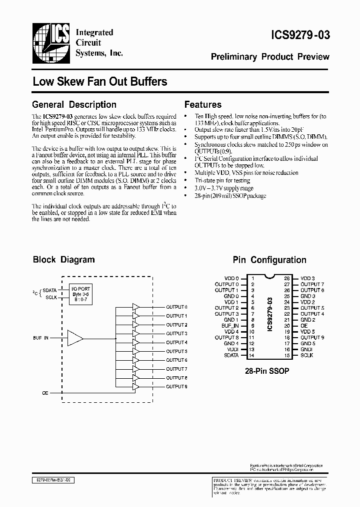 ICS9279-03_248960.PDF Datasheet