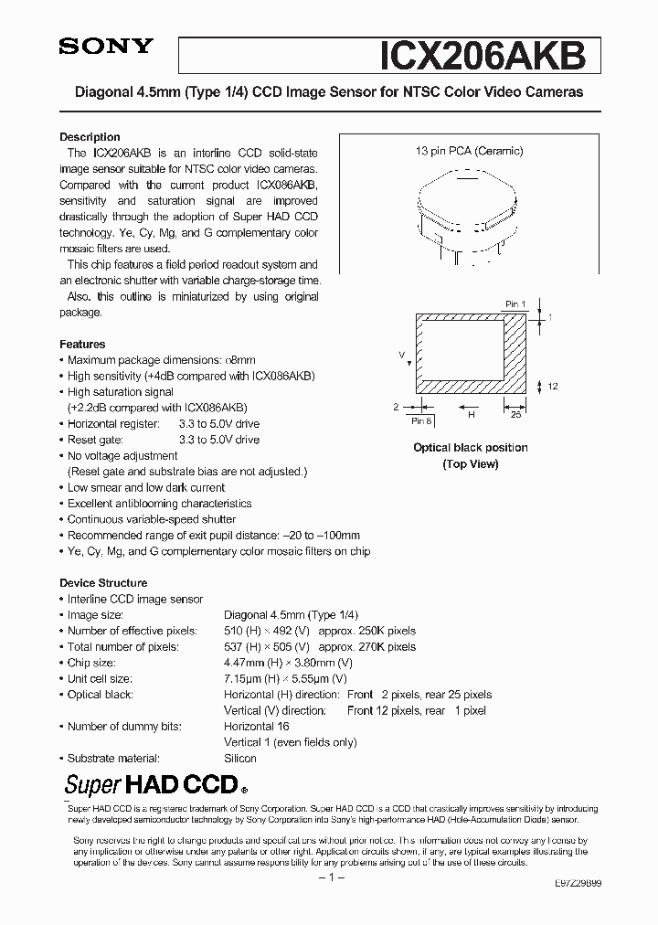 ICX206AKB_50820.PDF Datasheet