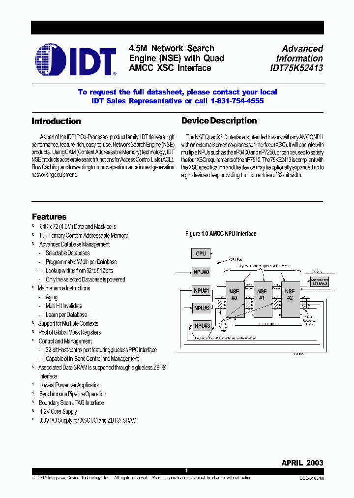 IDT75K52413_284996.PDF Datasheet