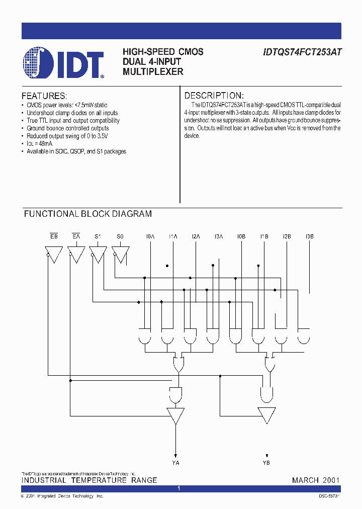 IDTQS74FCT253AT_233403.PDF Datasheet