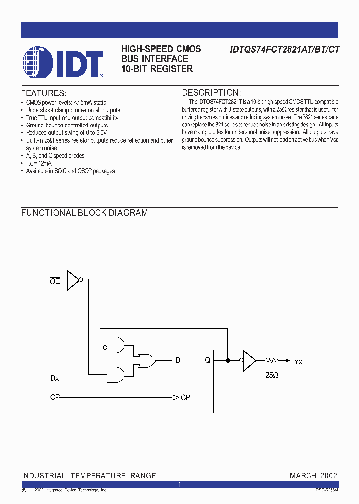 IDTQS74FCT2821BT_281019.PDF Datasheet