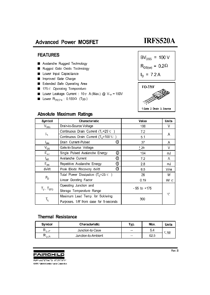 IRFS520A_290904.PDF Datasheet