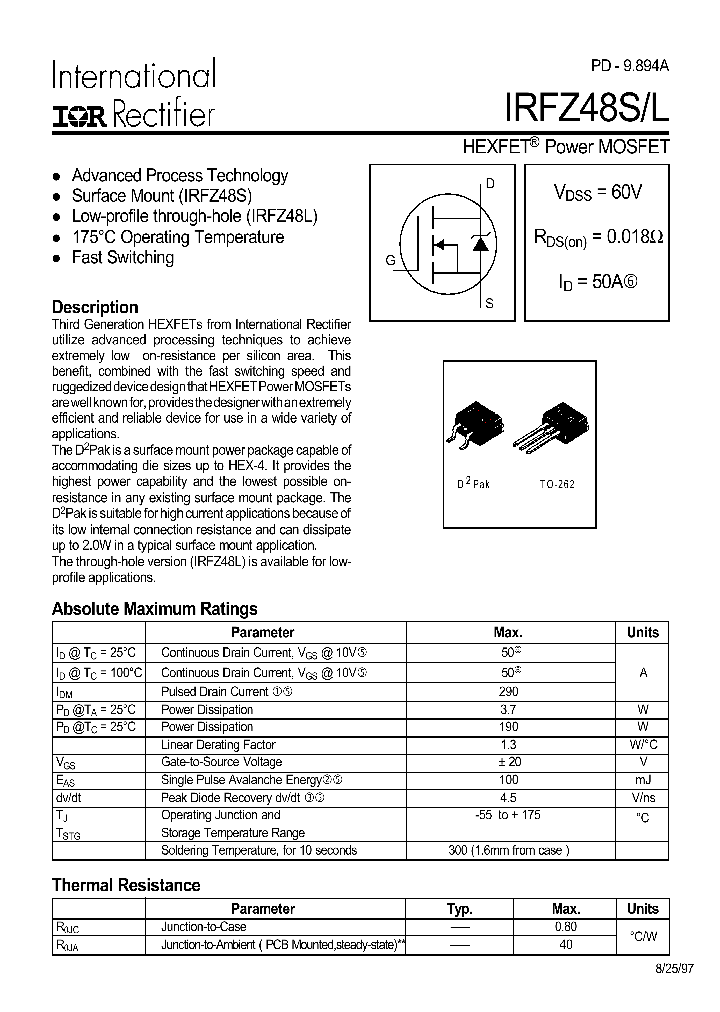 IRFZ48S_215141.PDF Datasheet