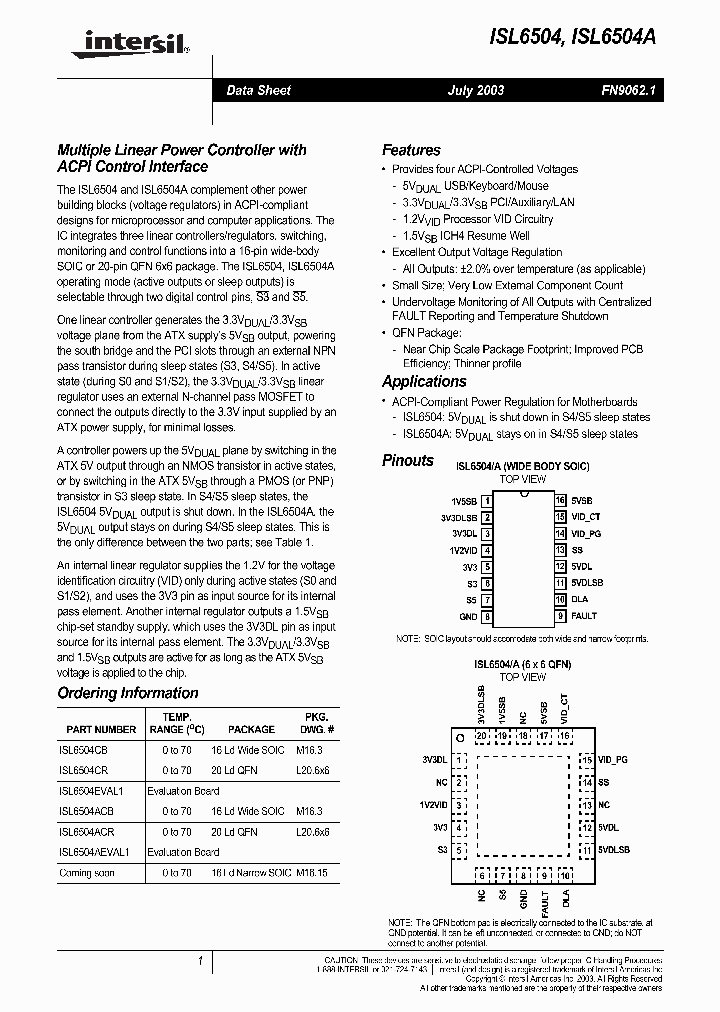 ISL6504_277089.PDF Datasheet