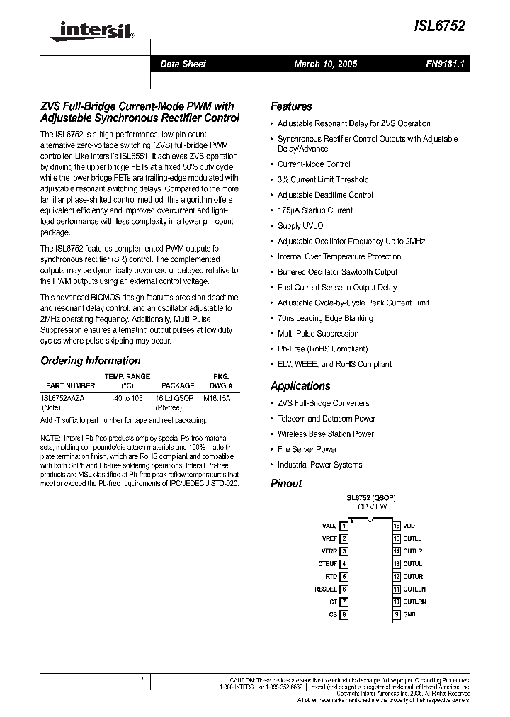 ISL6752_275858.PDF Datasheet