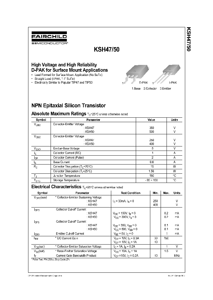 KSH50_243527.PDF Datasheet