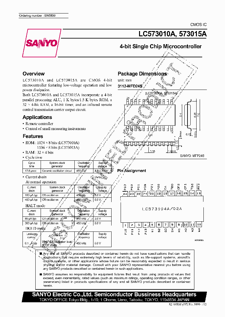 LC573015A_282623.PDF Datasheet