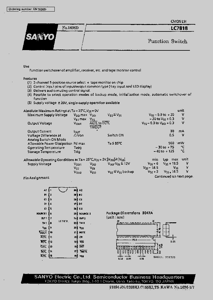 LC7818_290451.PDF Datasheet