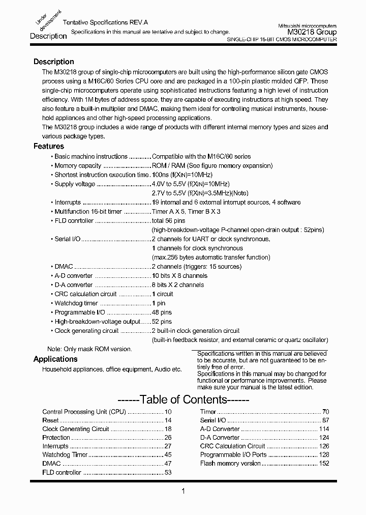 M30218GROUP_291812.PDF Datasheet