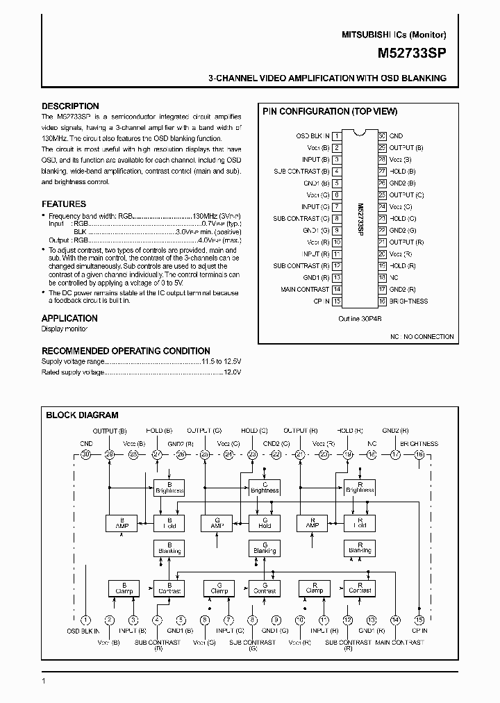 M52733SP_126372.PDF Datasheet