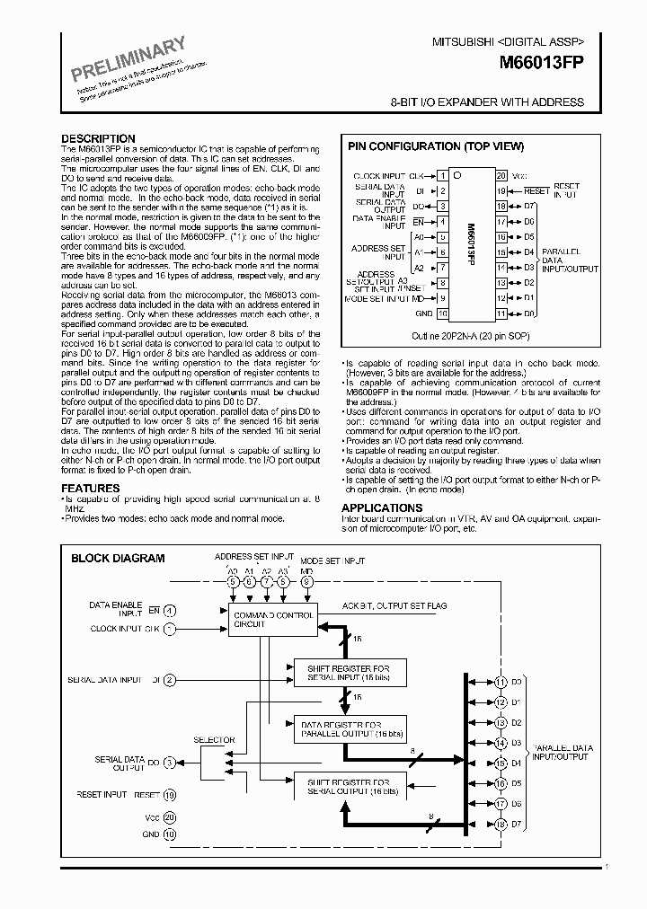 M66013FP_293667.PDF Datasheet